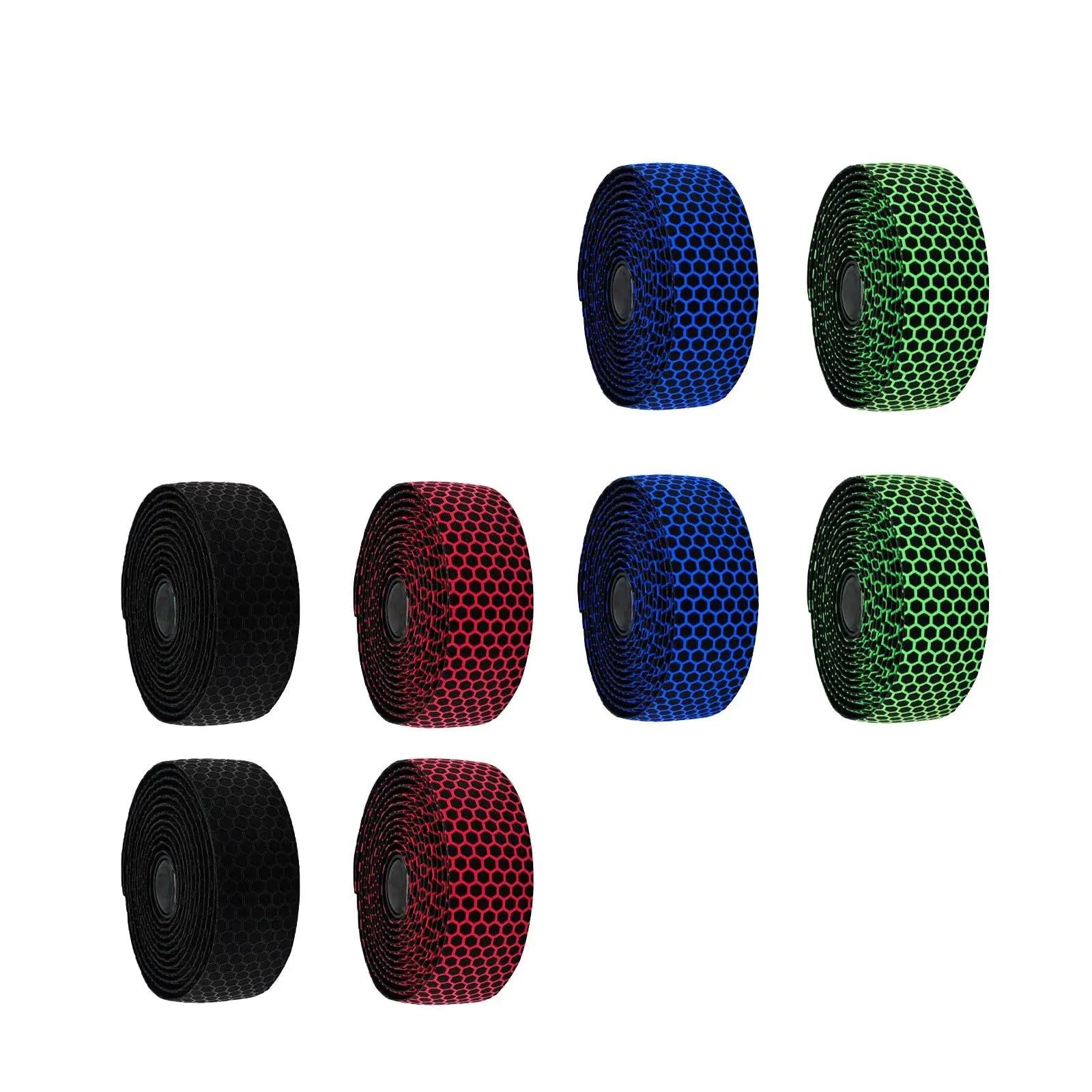 Envolvente De Manillar Moto Cinta Para Manillar De Bicicleta 2 Uds Agujeros Transpirables Agarre Silicona Profesional Para Bicicletas Montaña Ciclismo Carretera Al Aire Libre(Green)