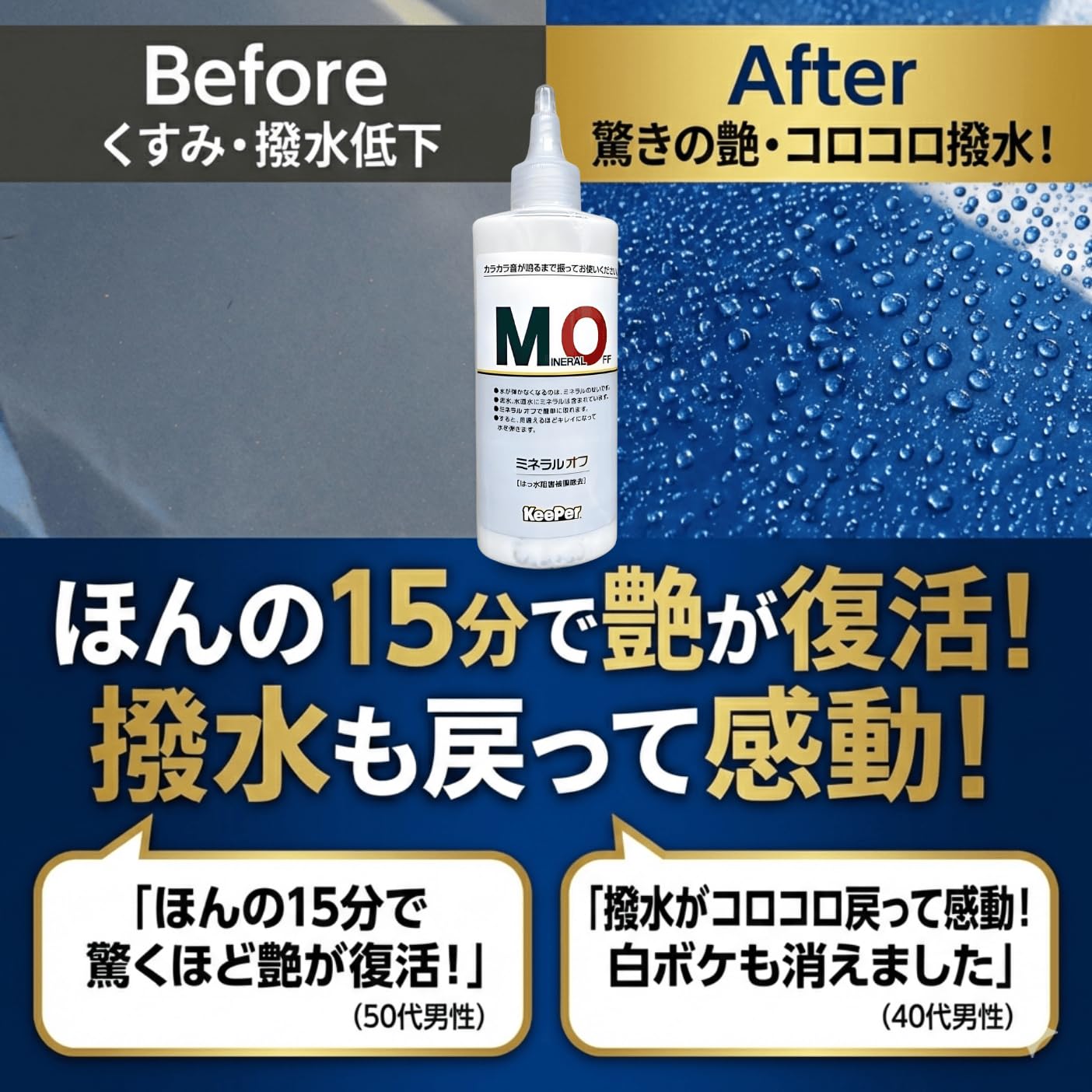 Amazon.co.jp: キーパー ミネラルオフ 190ml 洗車 スポンジ 車 クロス