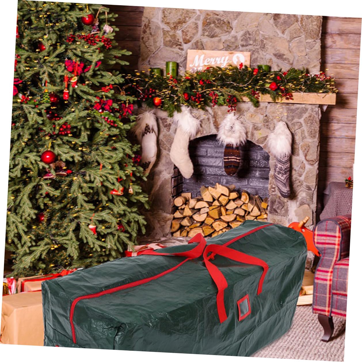 Levemolo Bolsa Para Guardar Adornos Navideños Fundas Para El Árbol De Navidad Decoraciones Para El Hogar Bolsa De Almacenamiento Para Exteriores