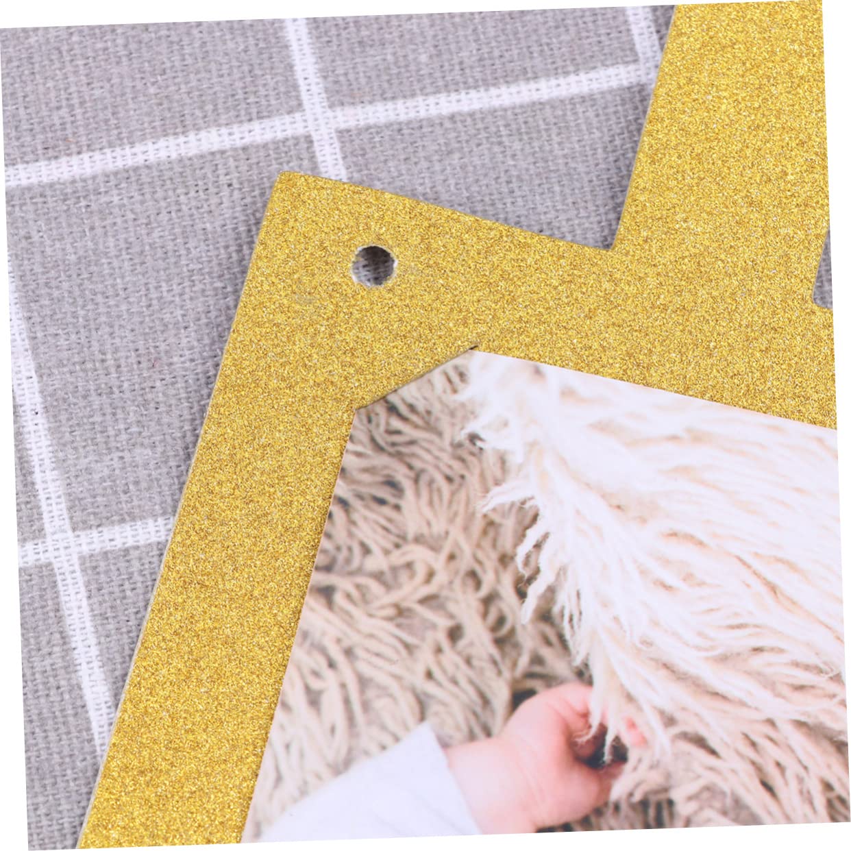 Alasum 3piezas Banderín De Cumpleaños Dorado Letras Para Decoración De Fiesta Exhibidor De Fotos y Guirnalda Para Celebraciones Especiales Para Cumpleaños Infantiles y Temáticas