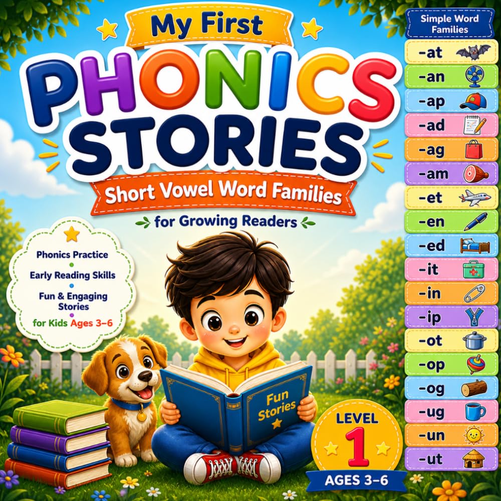 My First Phonics Stories: Short Vowel Word Families