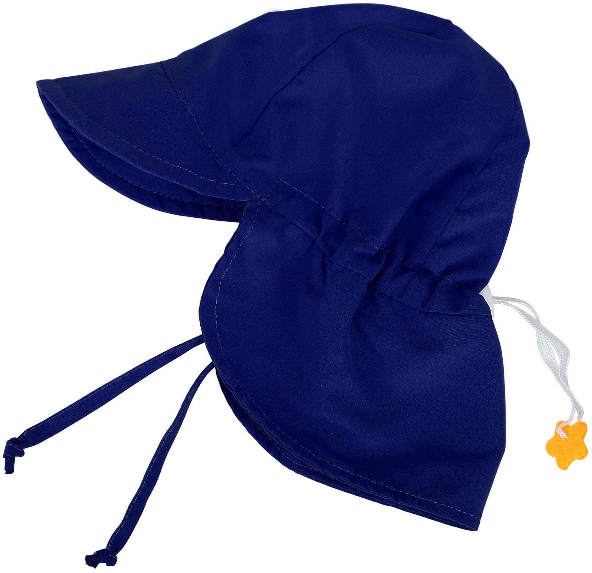 SimpliKidsUPF 50+ UV Ray Sun Protection Baby Hat w/Neck Flap & Drawstring