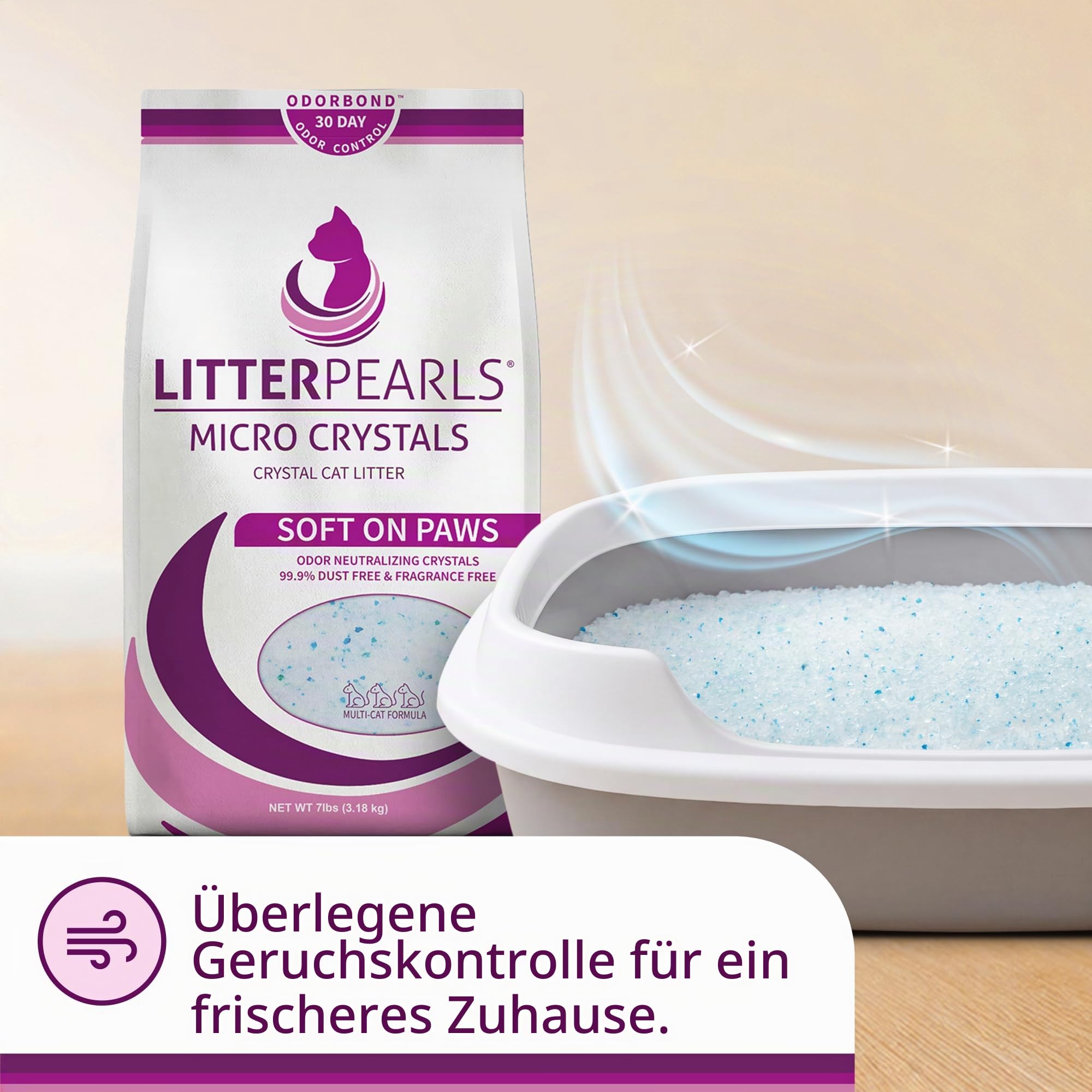 Litter Pearls Katzenstreu Perlen Micro Kristalle, 4,76 kg