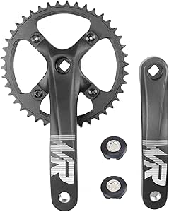 E Bike/Bike Crankset, 1Pcs/Single 48T/52T Steel Chainring, With Double Chain Cover