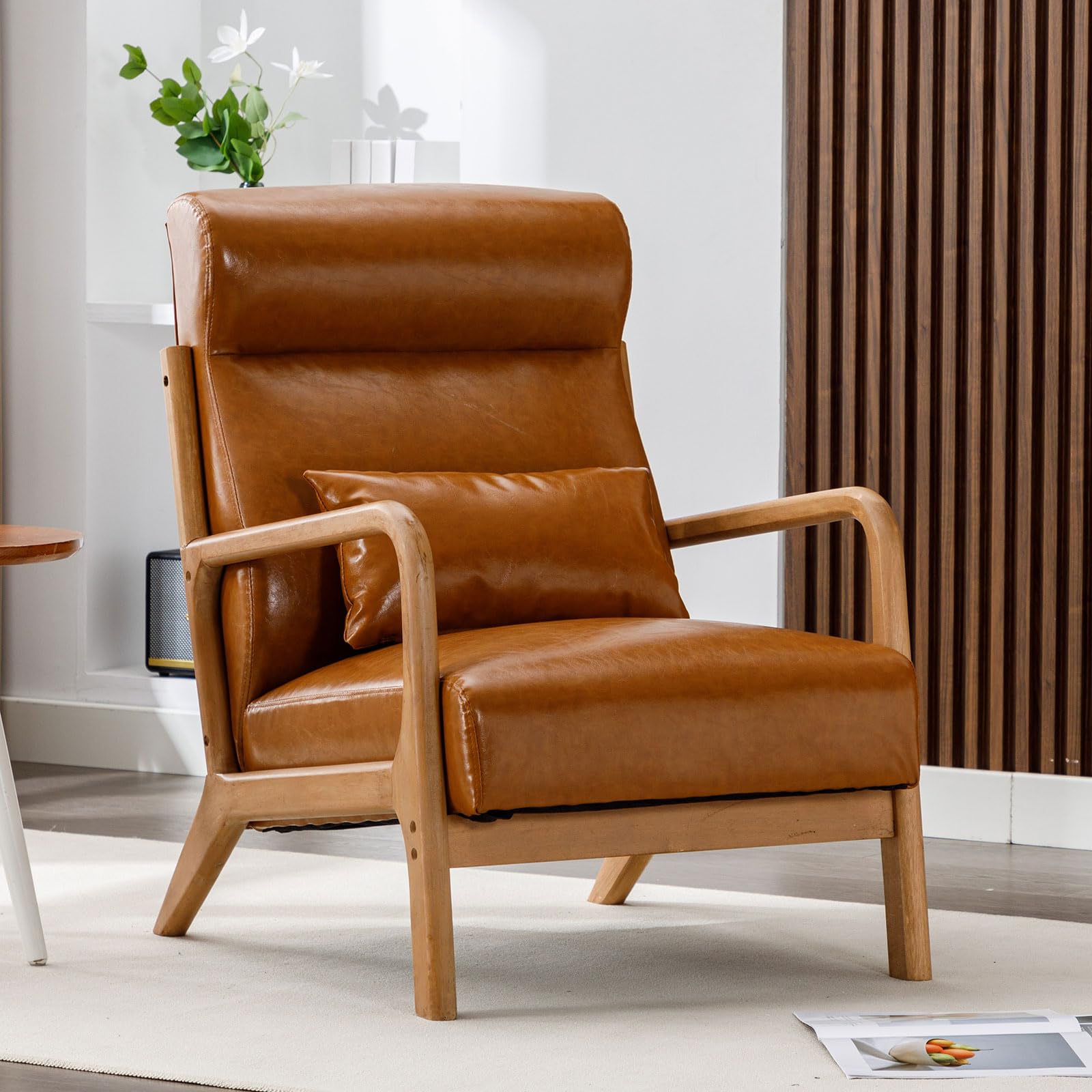 エンダースキーマ assemble leisure chair single Amazon.com: ANJ Mid Century Modern Accent Chair with High Back