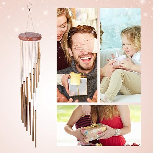 Miniatura 6 de Campanas de viento, campanas de viento conmemorativas para exteriores, ventana, campanillas de viento, decoración colgante para el hogar, jardín,