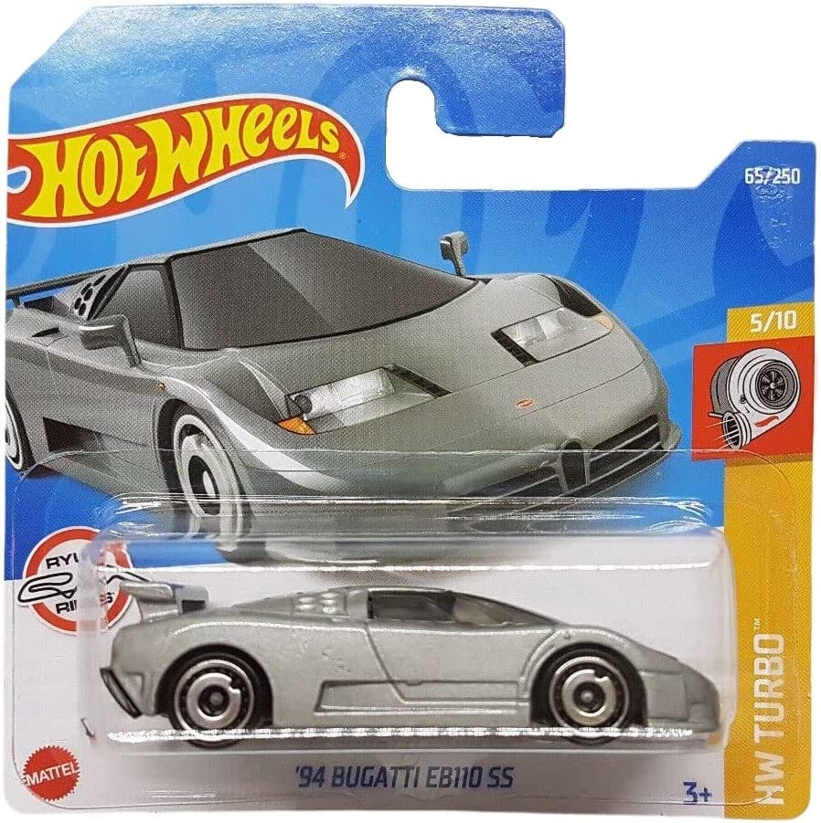 Hot Wheels '94 Bugatti EB110 SS HW Turbo 5/10 HCX91, Silver