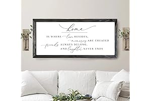 Home Is Where Love Resides: The Ultimate Farmhouse Wall Decor for Your Living Room