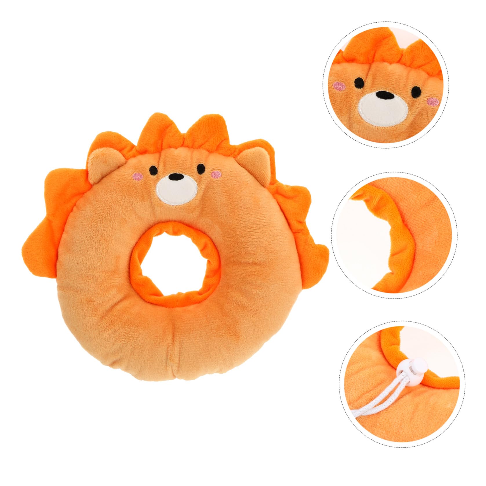 Didiseaon 3pezzi Collare Elisabettiano Per Gatti Protezione Post-operatoria Per Guarigione Healing Collare Gonfiabile Antigraffio Per Dopo Design Cartone Lion Misura