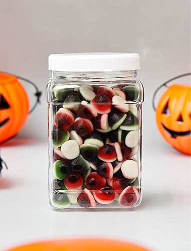 Miniatura 4 de Sarah's Candy Factory Mini caramelo gomoso de ojos de Halloween en frasco, 3 libras