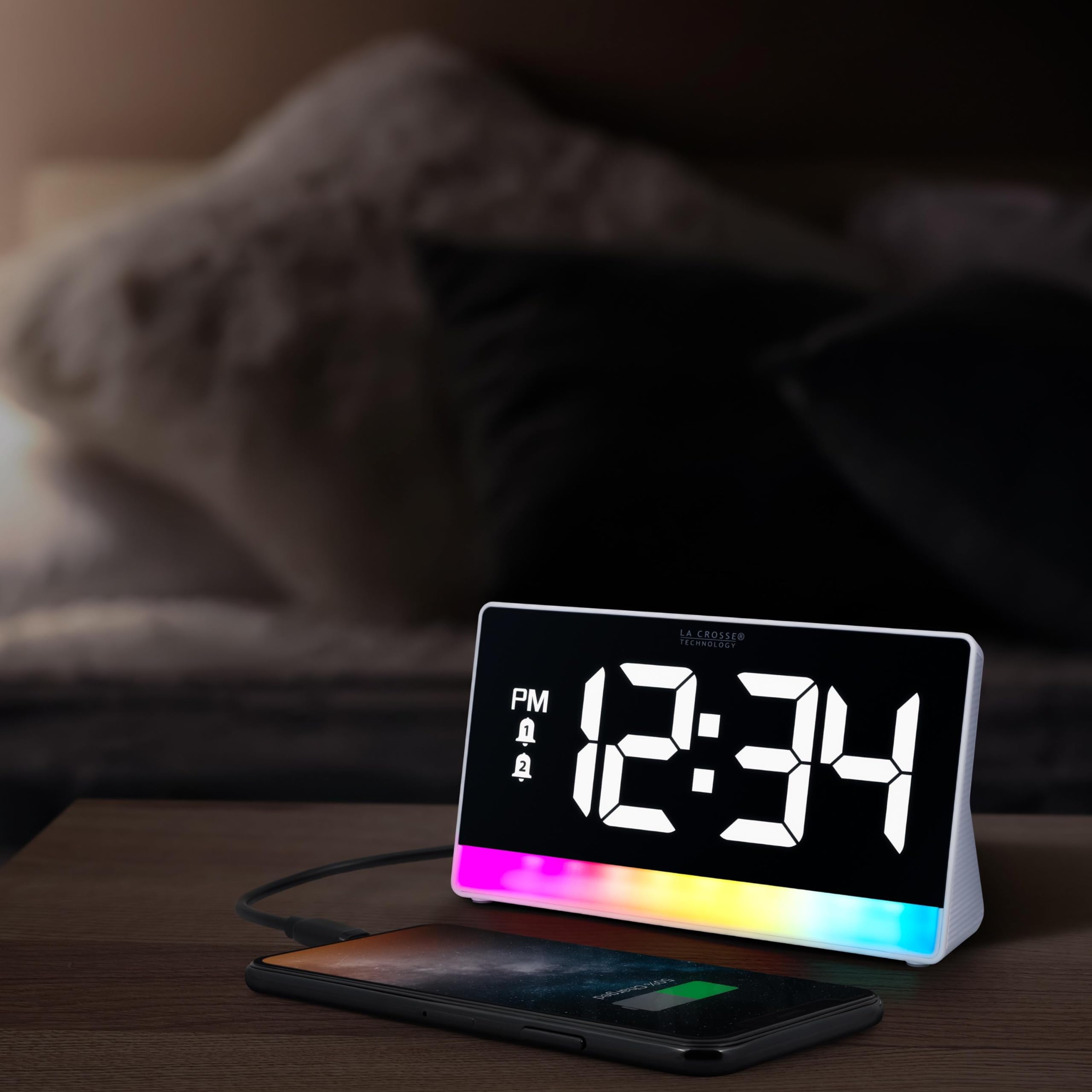 Amazon.com: La Crosse Technology 617-149 Digital Alarm Clock with