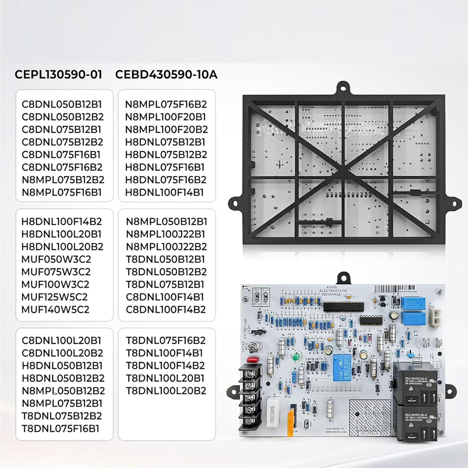 Circuito de placa de control de hornos de respuesta rápida, compatibilidad universal, fácil reemplazo para aparatos de calefacción, reemplazo de control