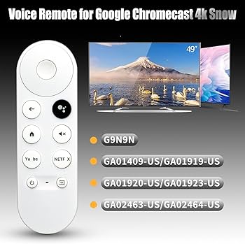 Amazon | 交換用リモコン Google Chromecast 4K スノーストリーミング