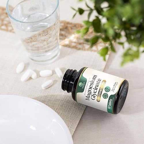 Miniatura 8 de Nature's Magnesium Glycinate 500 mg  Suplemento de magnesio de alta absorción píldoras para apoyar la salud del corazón, músculo, nervios y huesos,