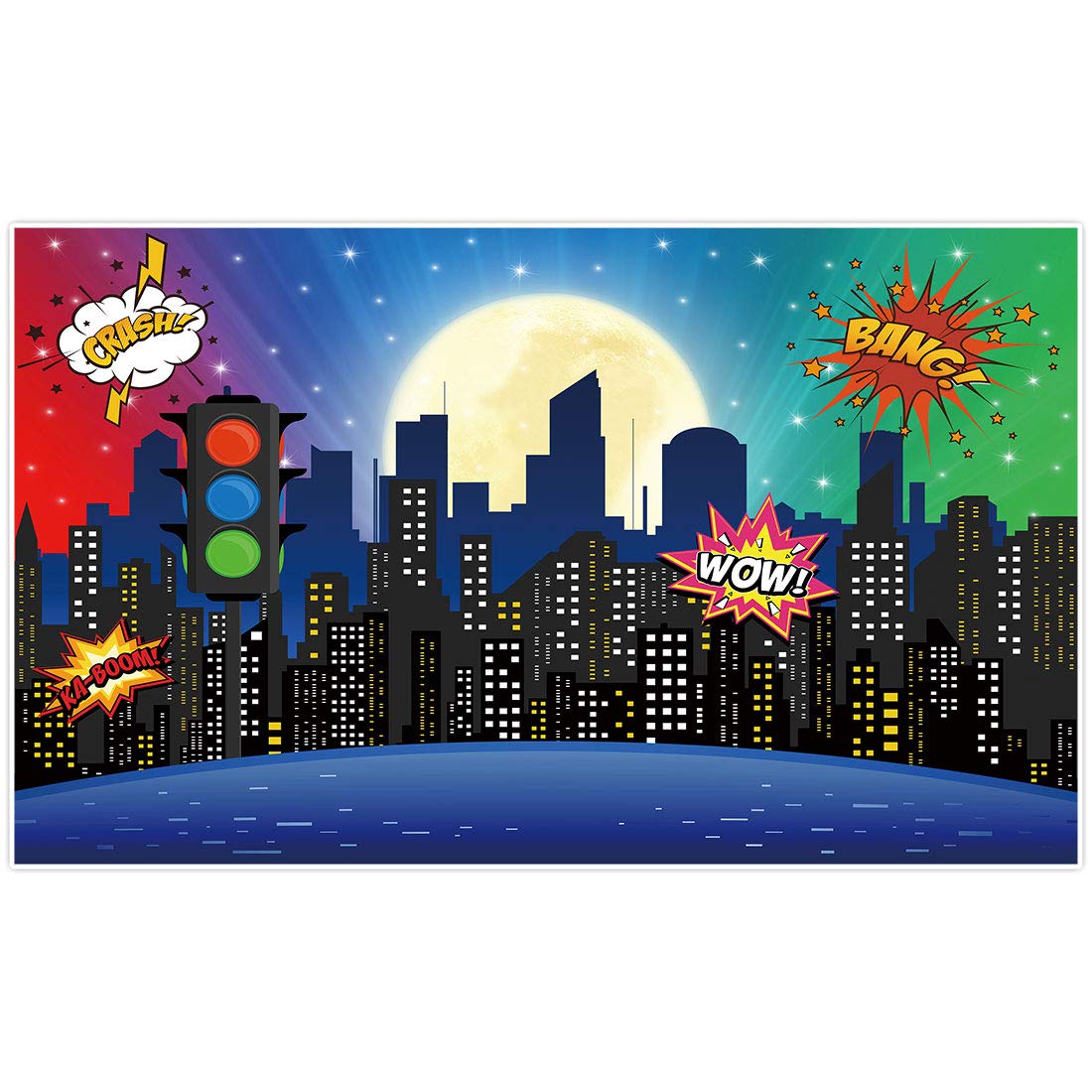 Superhero Cityscape Mural