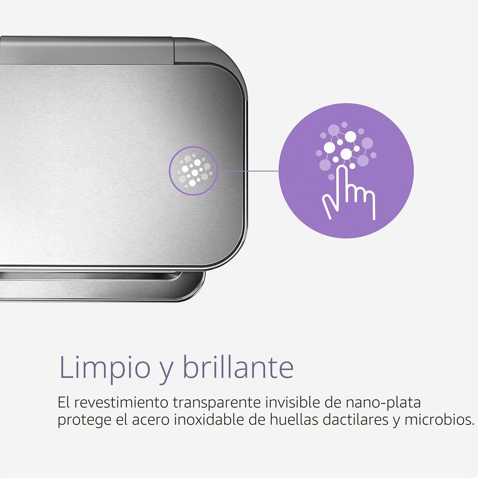 simplehuman CW2025 cubo doble compartimento con pedal y almacén de bolsas de basura, acero inoxidable cepillado, 58 L (34/24)