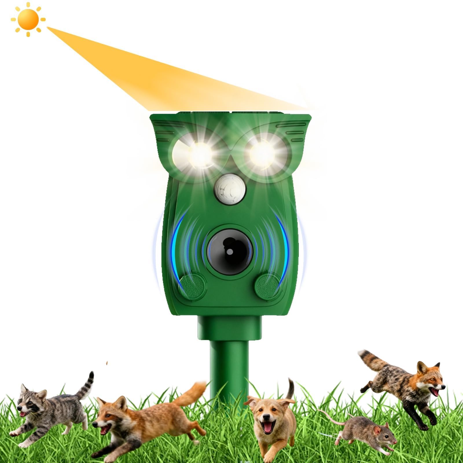 Amazon.co.jp: Grithope 動物撃退器 超音波 害獣対策器 【2026