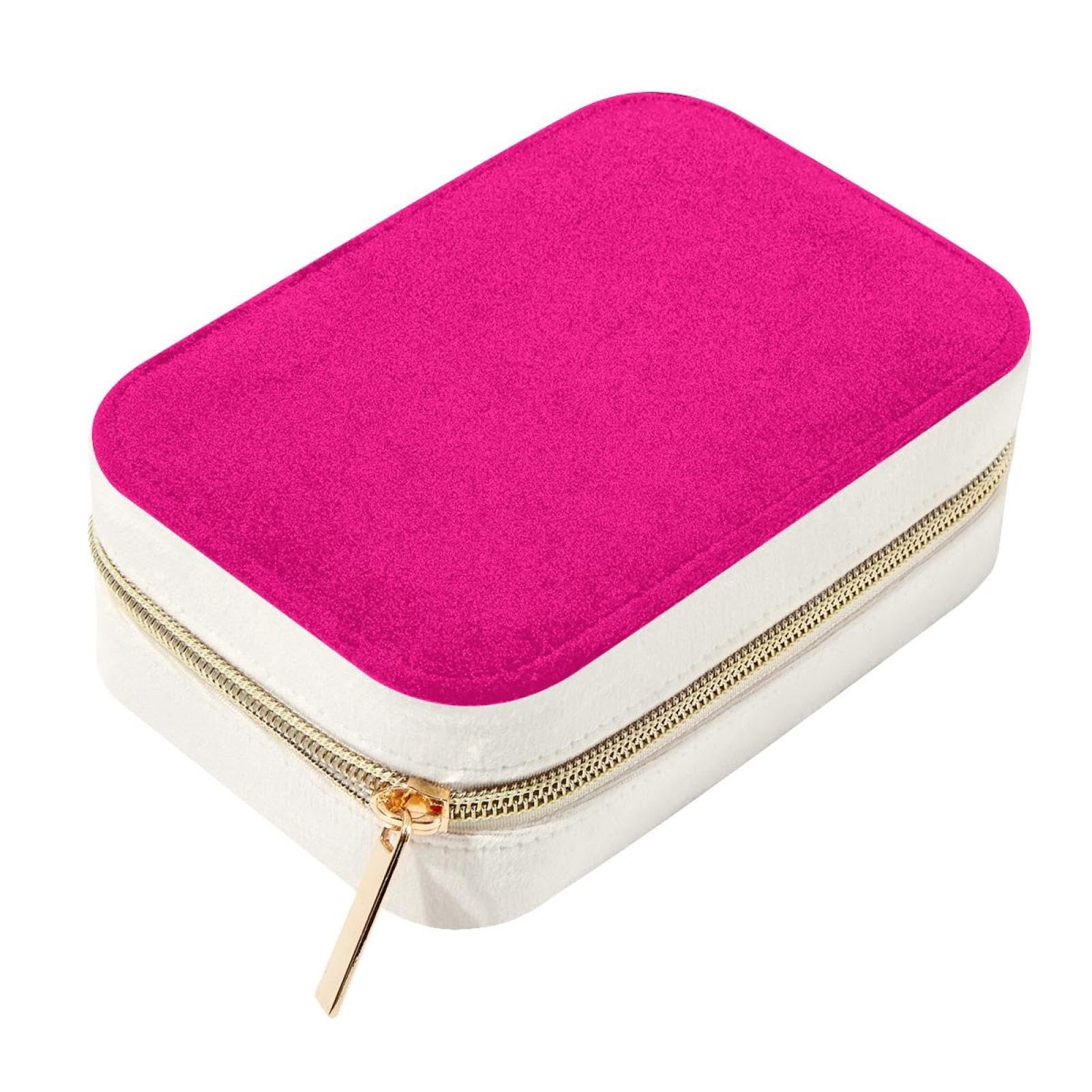 Support à bijoux de voyage rose en velours, le cadeau idéal pour elle