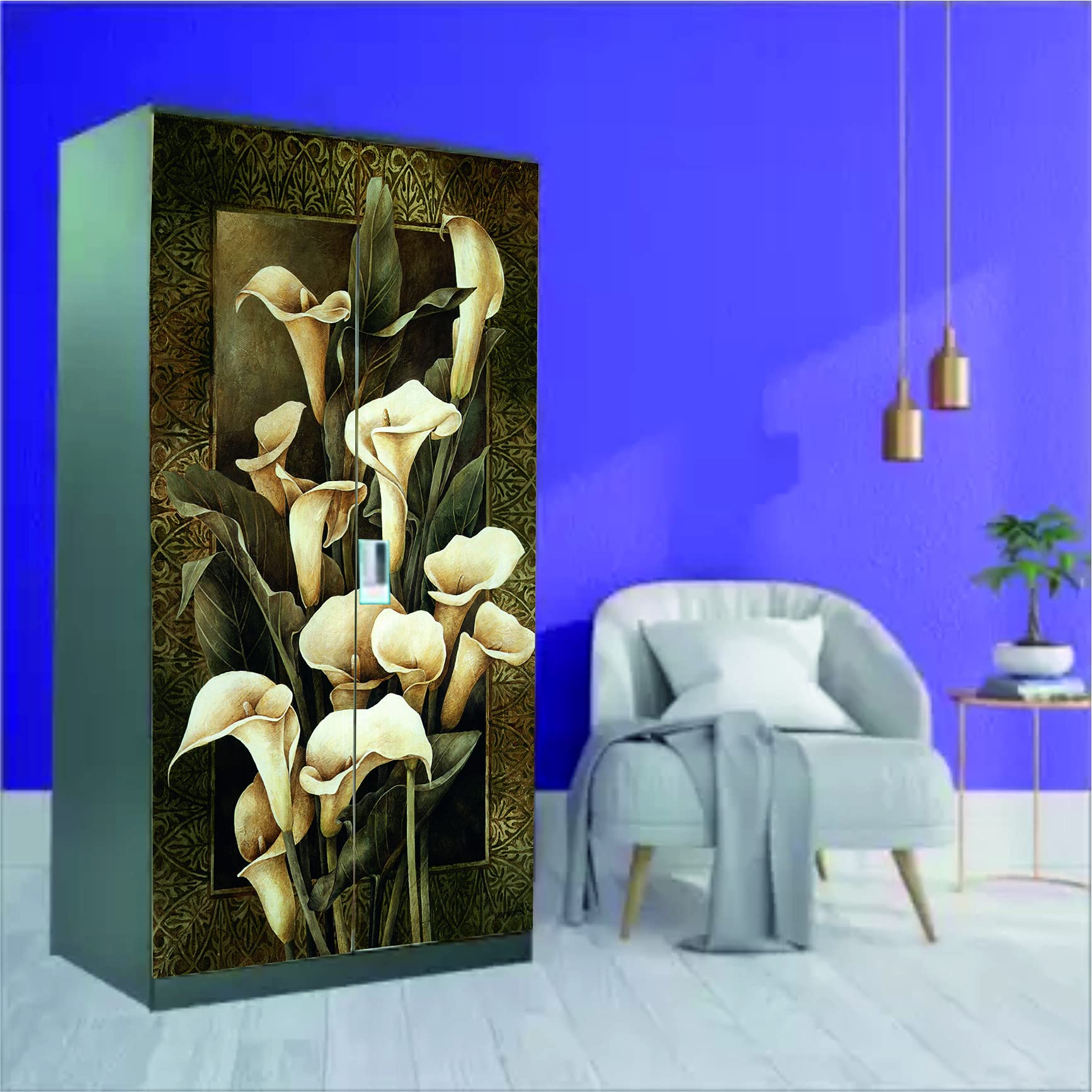 ALL YOUR DESIGN Self Adhesive Wallpaper Wall Sticker for Almirah/Wardrobe(Design no. almirah-wallpaper-pt11-6) (B09D43YN6W) Amazon Price History, Amazon Price Tracker