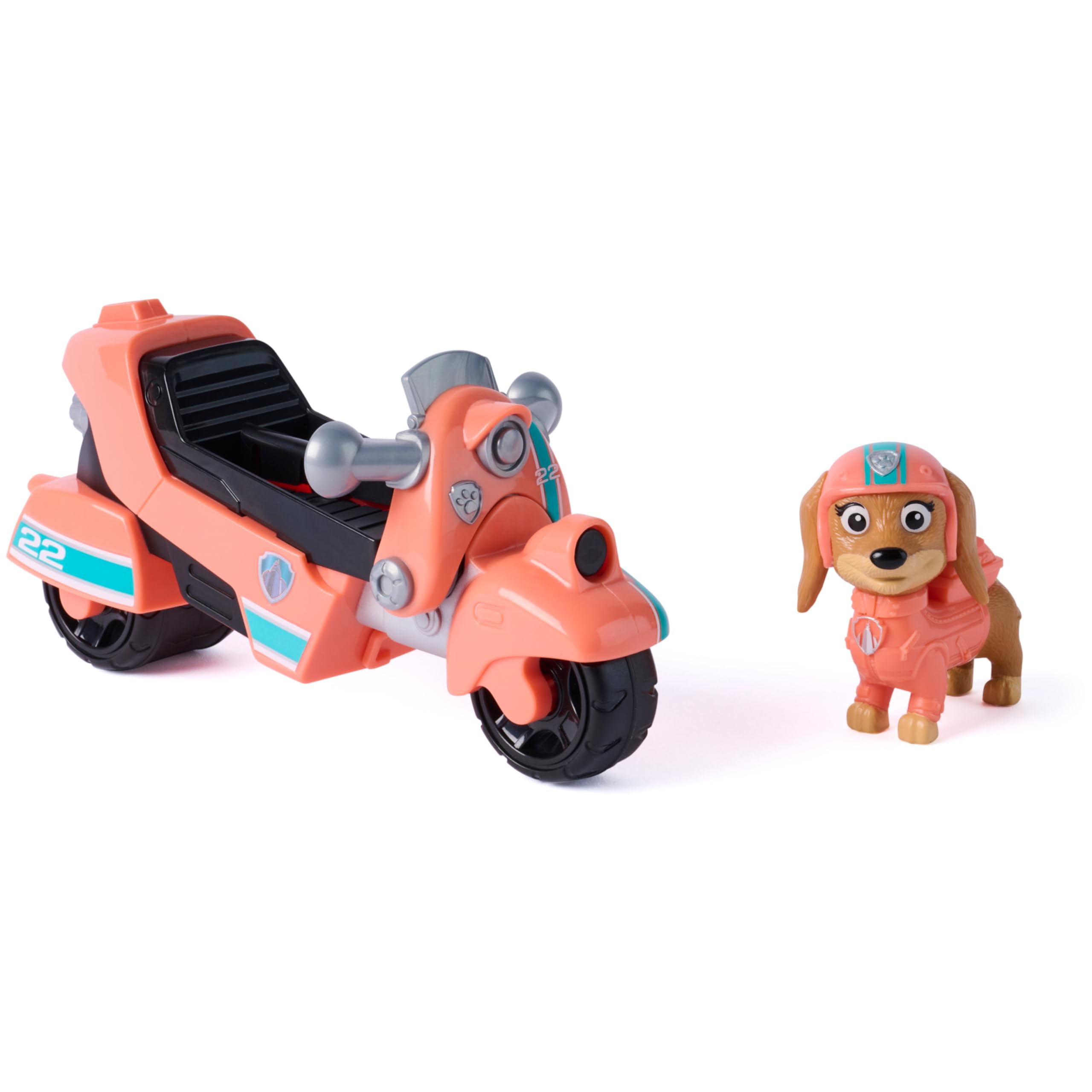 Paw Patrol Patrulla Canina - Pack Moto de Rescate y Figura Liberty, Fabricado con Plástico Reciclado - Patrulla Canina Juguetes - Regalo Niño 3 años + - Juguetes Niños 3 años