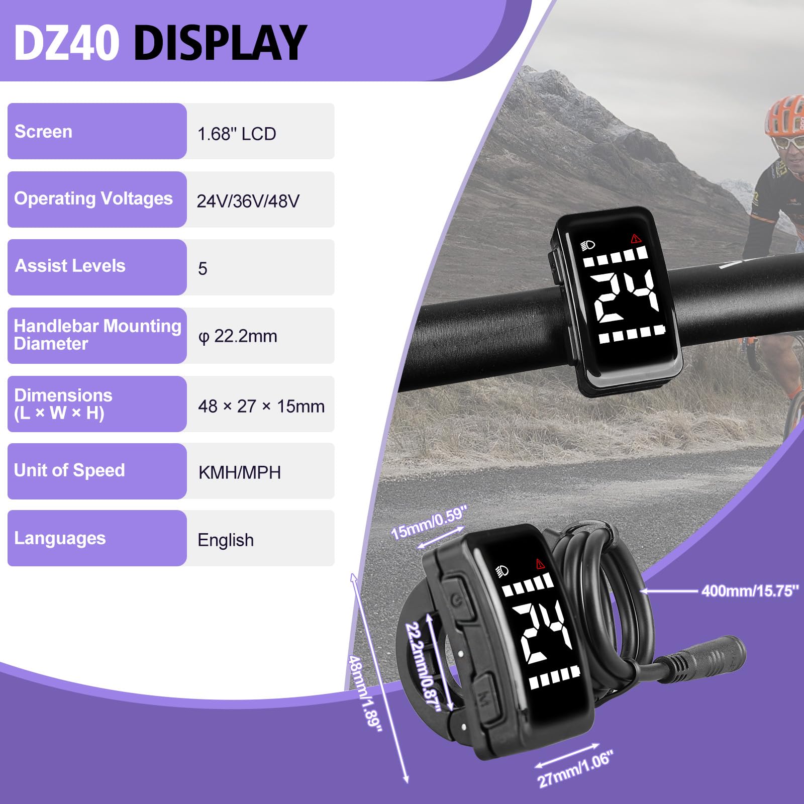 Zestaw do konwersji roweru elektrycznego 36V 250W 26 27,5 28 29 tylny silnik | Zestaw do konwersji koła Ebike z opcjonalnym wyświetlaczem, silnik górski Dropout 136-142 mm (bateria nie jest dołączona)