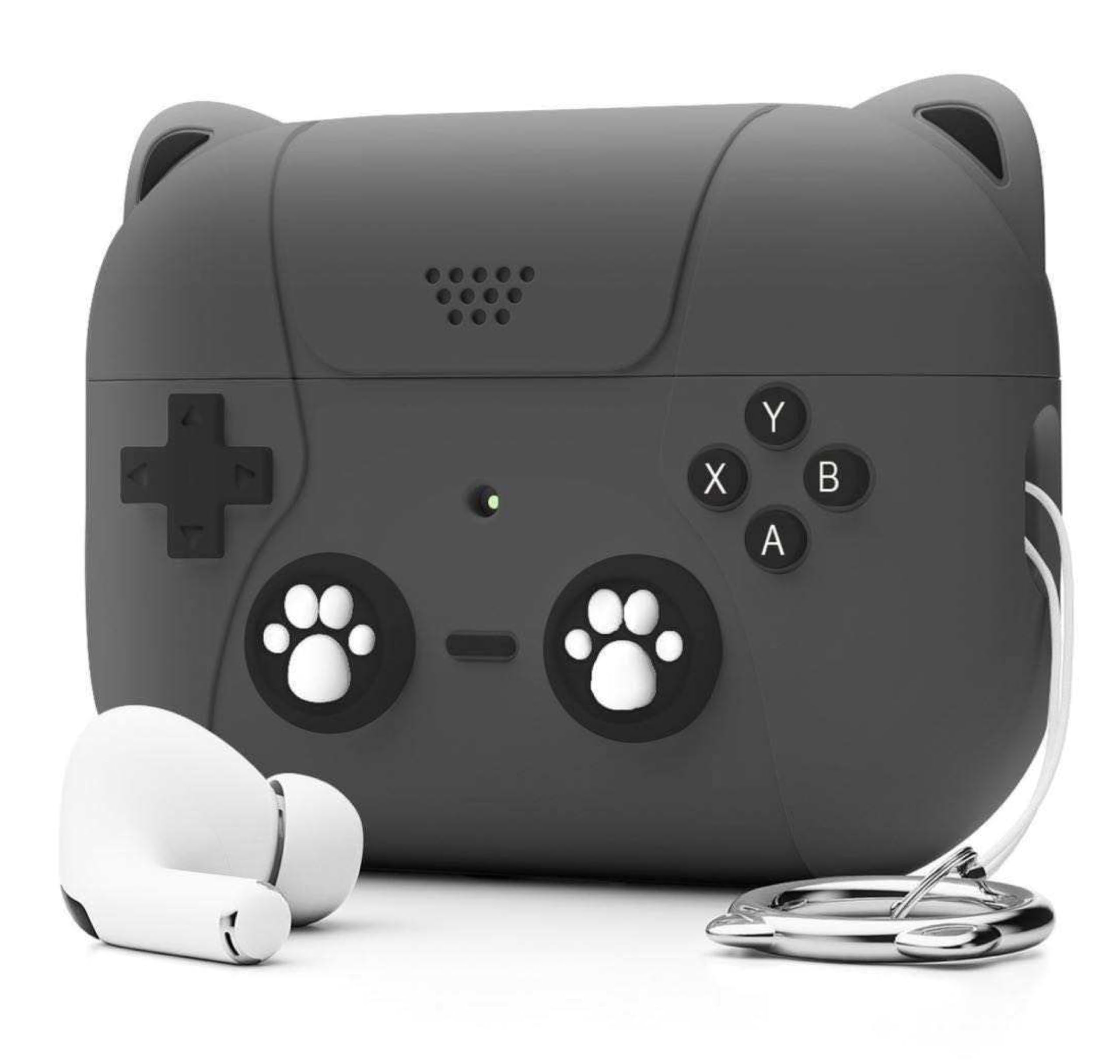 Hybrid Clear Case Cover for Apple Airpods Pro 3 (2025), Anti-Yellowing, Safety Lock, Phone Stand (Transparent Black with Lock) — Amazon image 16