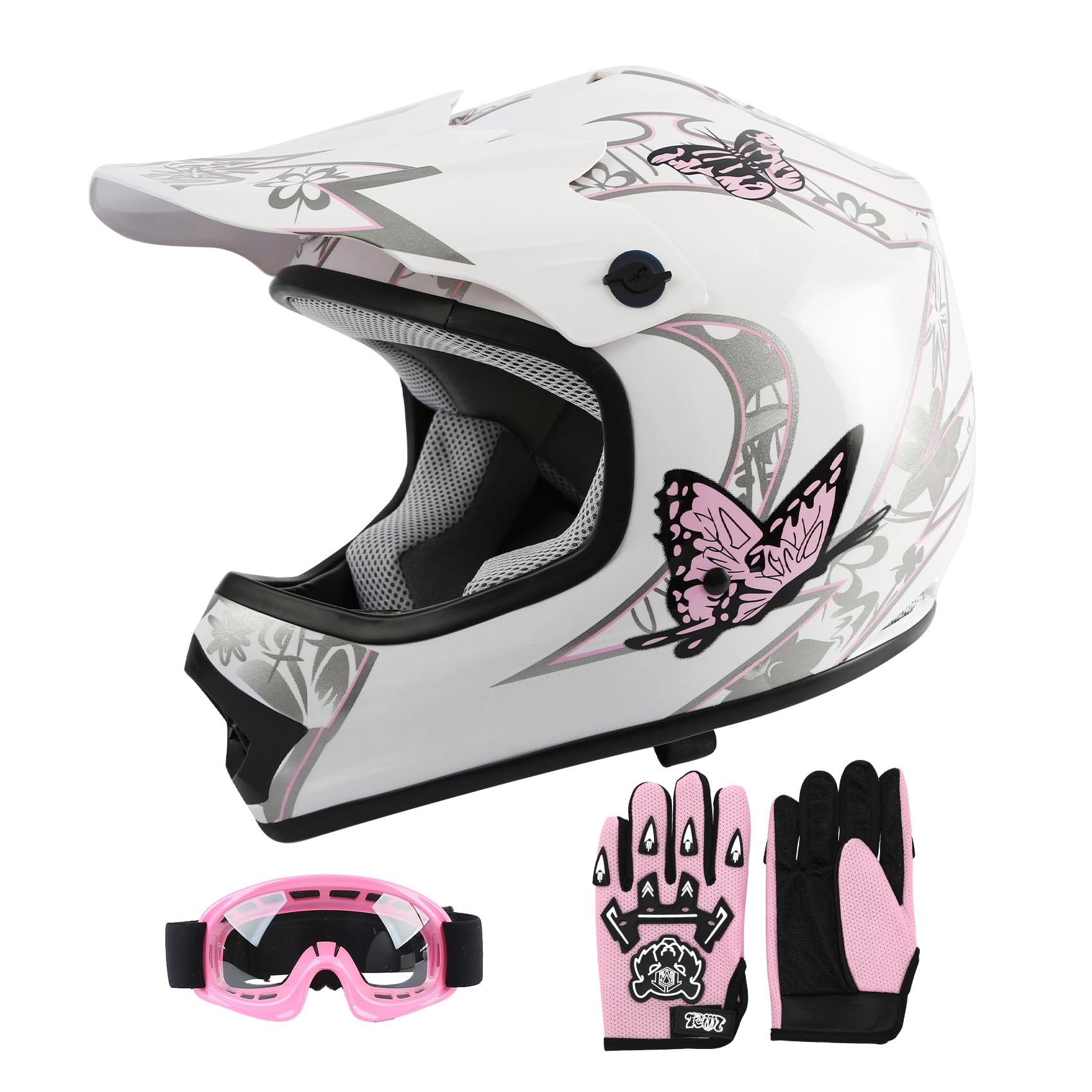 SLMOTO Pink Youth Helmet