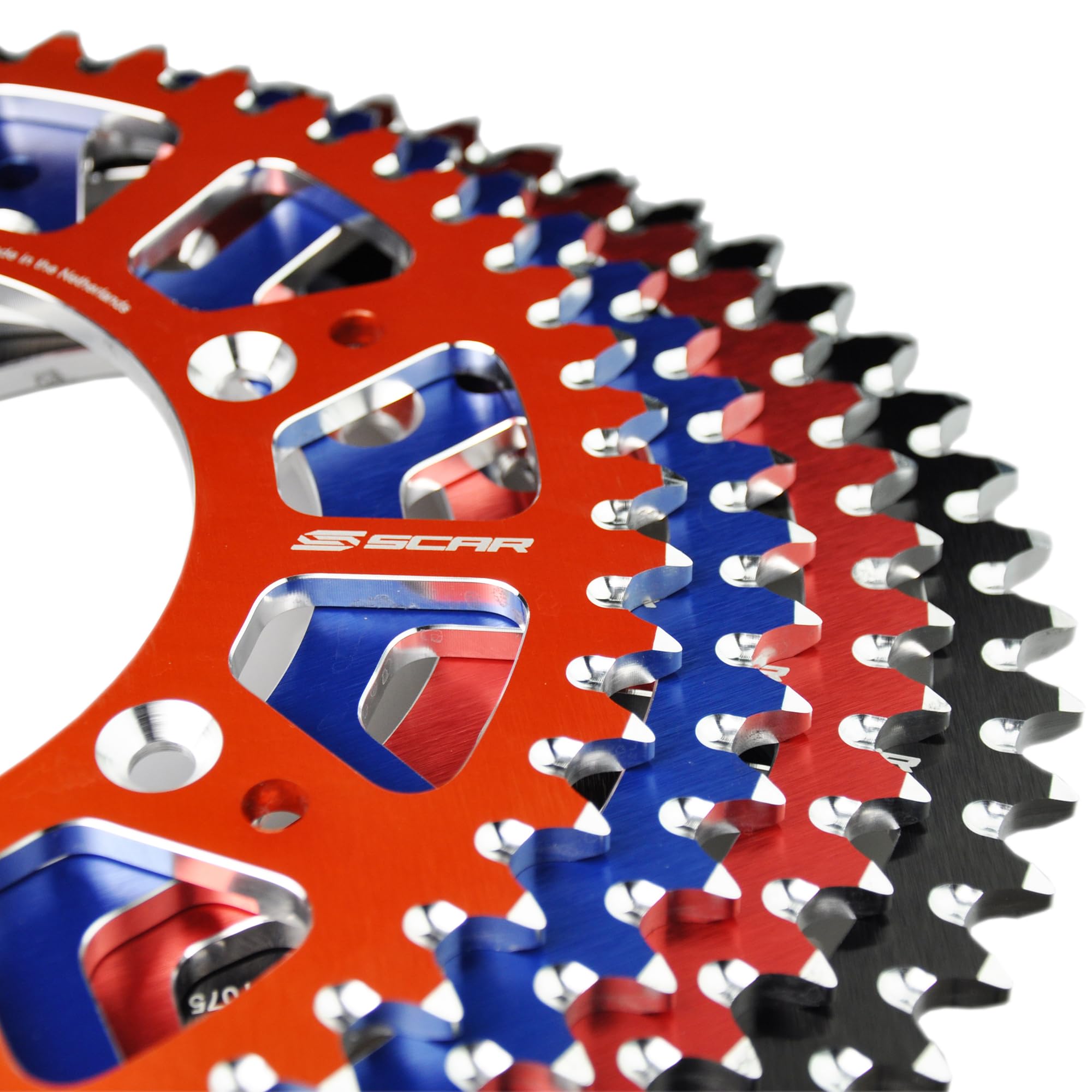 SCAR Aluminium Kettenrad kompatibel mit KTM SX/SXF/EXC/EXCF 125 150 250 300 350 450 500 93-26, Orange - 50 Zähne