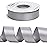 Ribbli Silver Double Faced Satin Ribbon,1 x Continuous 25 Yards,Use for Bows Bouquet,Gift Wrapping,Baby Shower,Floral Arrangement