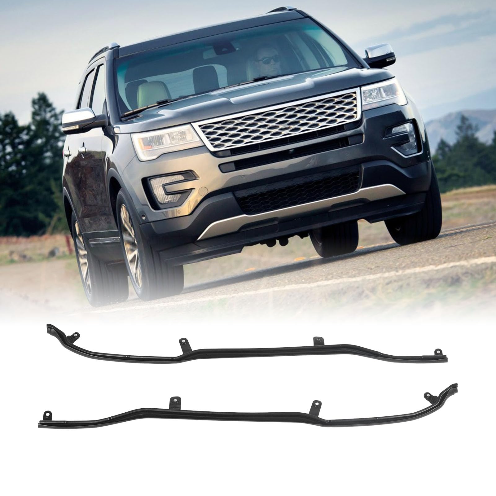 Paio Guarnizione Porta Auto BB5Z 7825325 B Striscia Gomma Sigillante Compatibile Explorer 2011‑2019 Protezione da Polvere e Rumore
