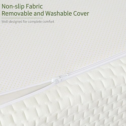 Miniatura 6 de Colchón Queen de espuma viscoelástica de 6 pulgadas en una caja con funda de bambú transpirable, colchón de gel de firmeza media para litera, cama