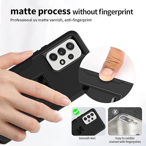 Miniatura 7 de MDCN Funda para Samsung A53 5G, Galaxy A53 5G, grado militar, resistente, con protector de pantalla HD, anillo magnético, soporte para automóvil,