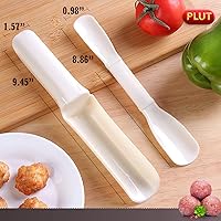 Vista 2 de Máquina para hacer albóndigas, herramienta de plástico antiadherente para hacer albóndigas, cuchara para hacer albóndigas, paquete de 2