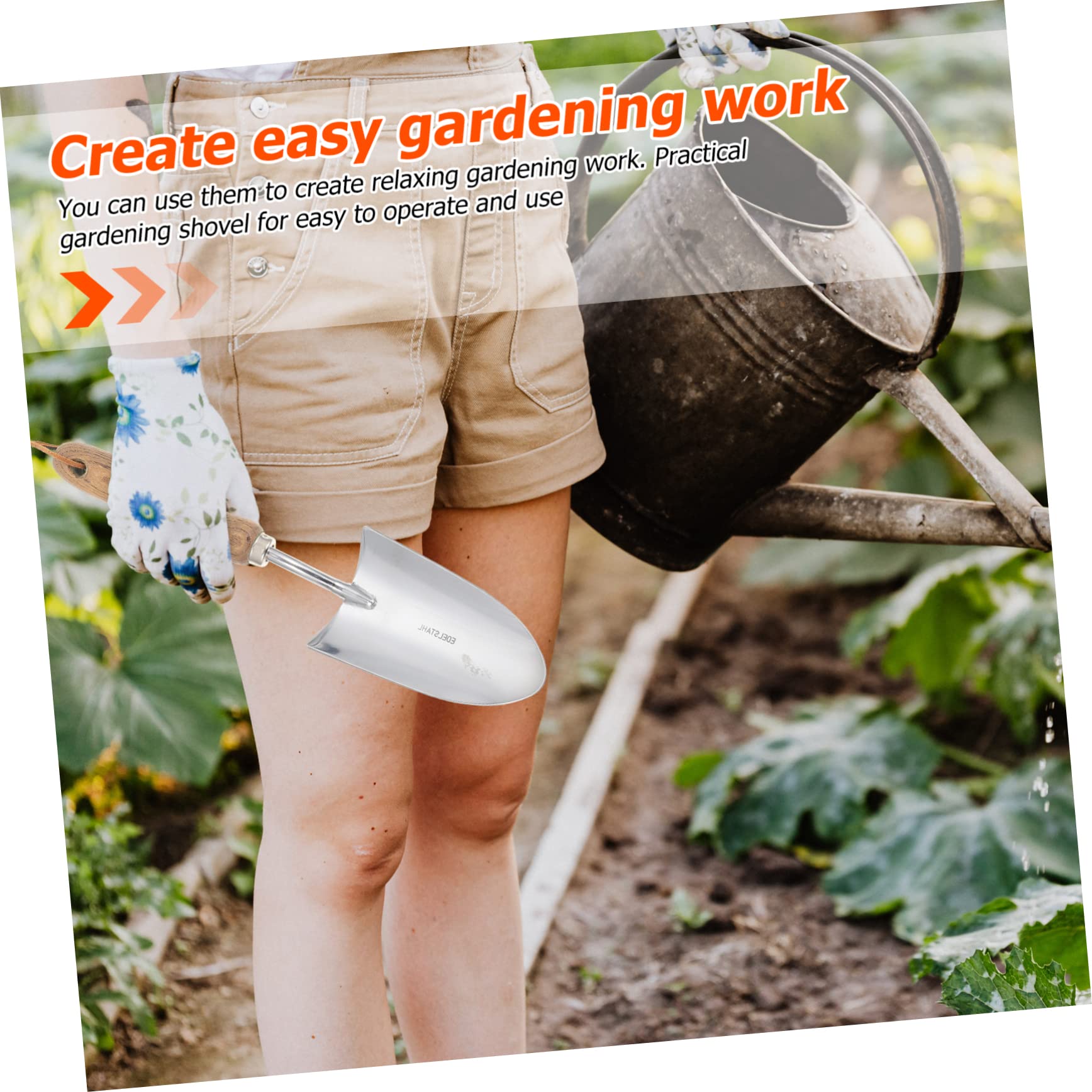 Toddmomy 2piezas Espátula De Jardinería De Inoxidable Ligera y Portátil para Plantar y Trasplantar El Jardín
