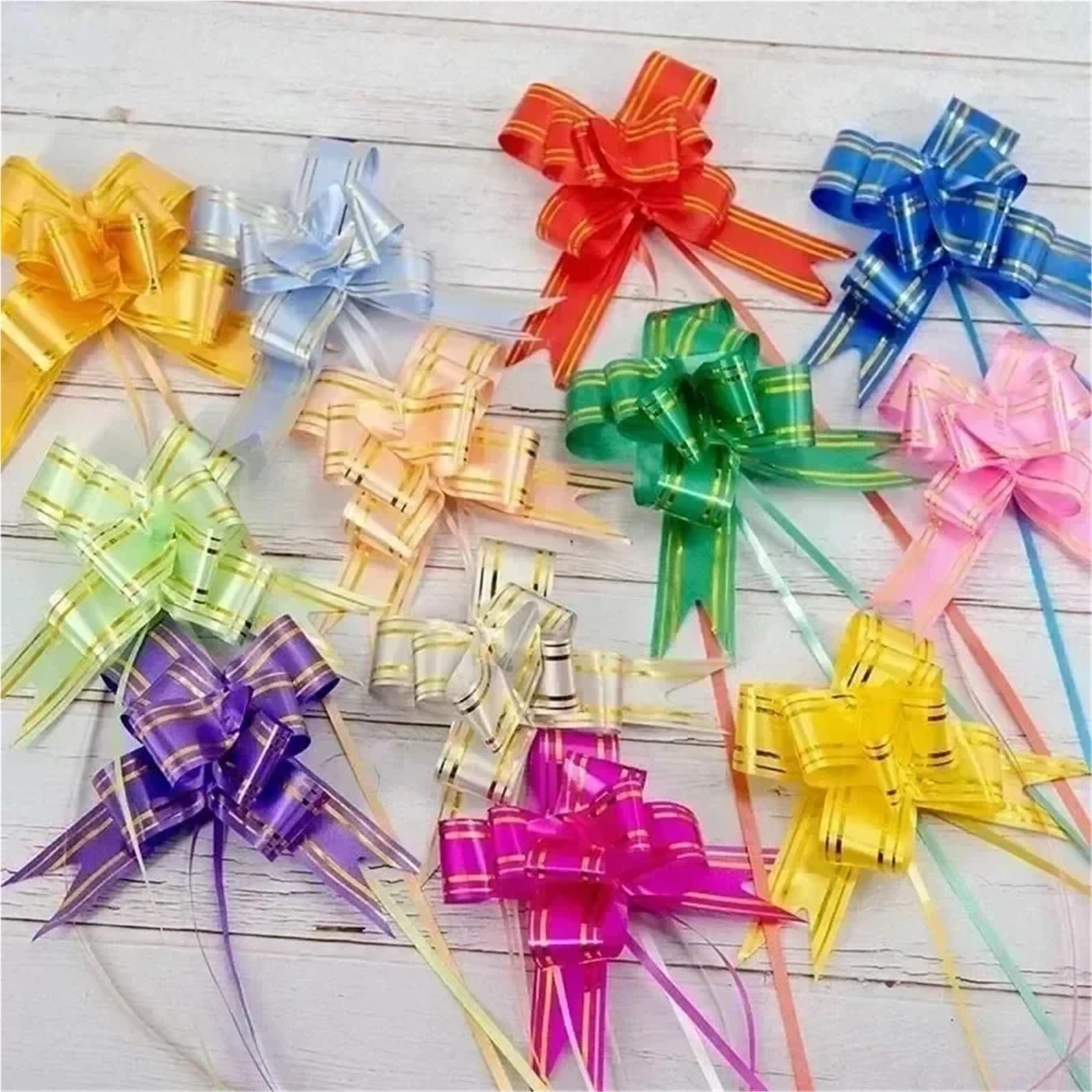 Fiocchi Auto Matrimonio Nastri con Fiocco Floreale policromo, for Confezioni Regalo, Decorazioni for Feste di Compleanno e Matrimonio.(Blue,200PCS)