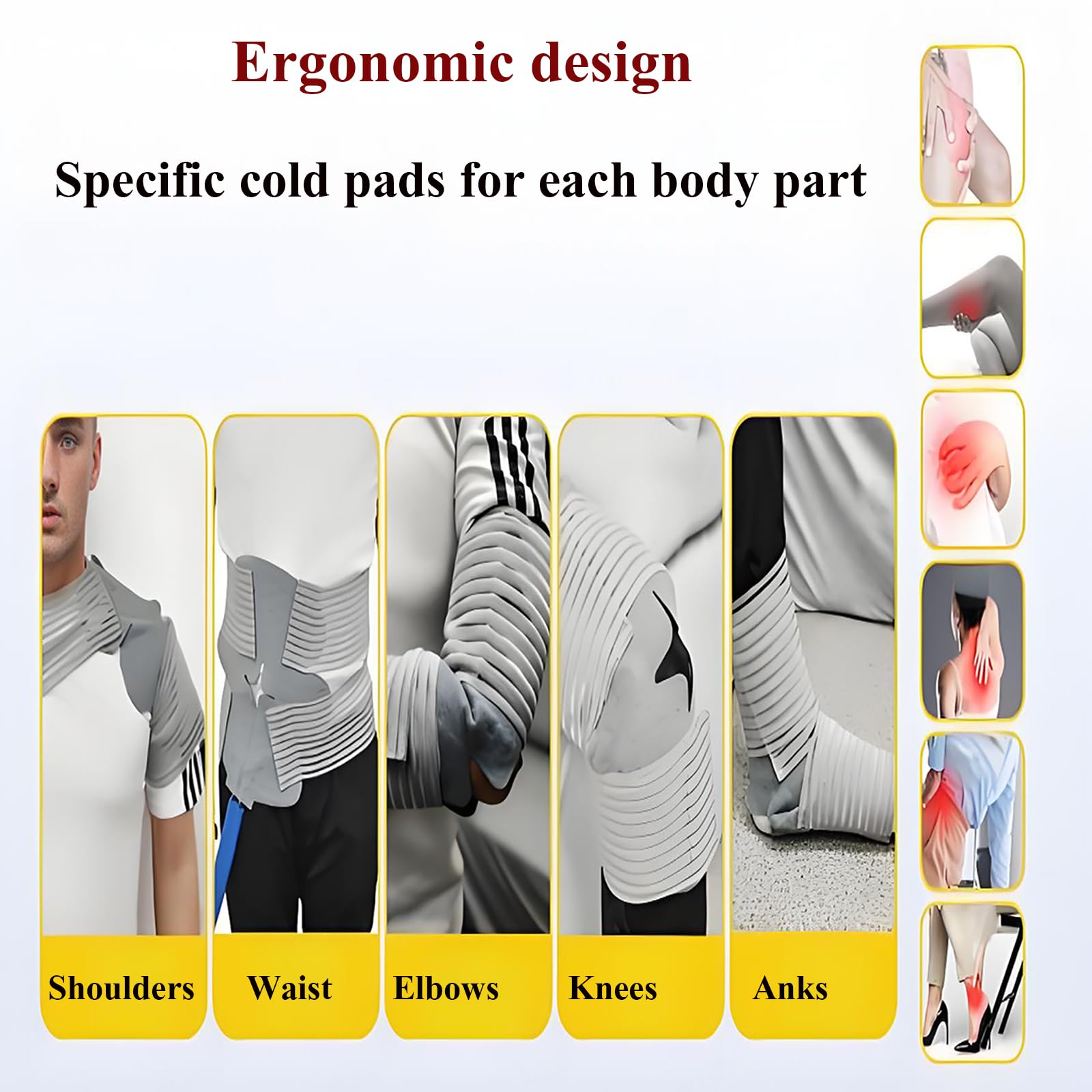 Máquina Terapia Frío, Sistema Crioterapia 9.5L con Bomba, Control Flujo Agua Ajustable Y Modo Circulación, Tiempo 10-30min, Sin Goteo, para Decir Adiós Al Dolor Y Hinchazón, Antiinflamatorio