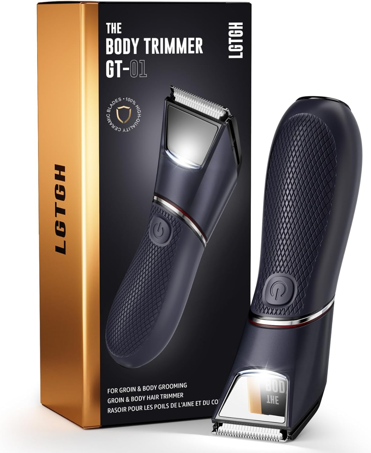 Body Hair Trimmer for Men with Mirror