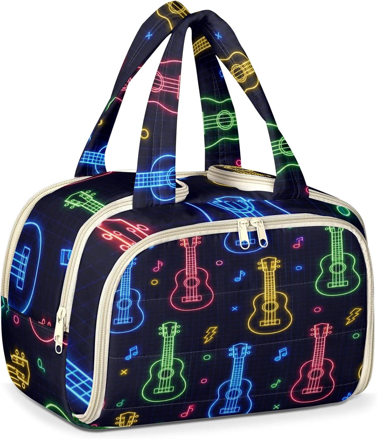 Travel Toiletry Bag Colorful Ukulele Guitar
