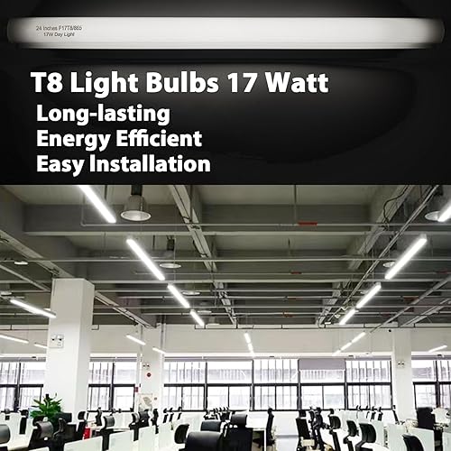 Miniatura 20 de Paquete de 6 bombillas T8F10W BL de repuesto de 10 W, tubo fluorescente de 10 vatios para dispositivo de 20 W, luz negra de 365 nm de 13 pulgadas