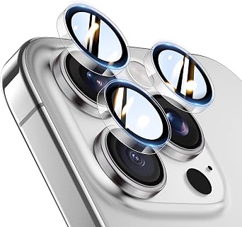 TOCOL Camera Lens Protector for iPhone 13 Pro Max/iPhone 13 Pro Tempered Glass HD Individual Scratch Resistant Camera Cover Accessories Case Friendly 2 PackClear
