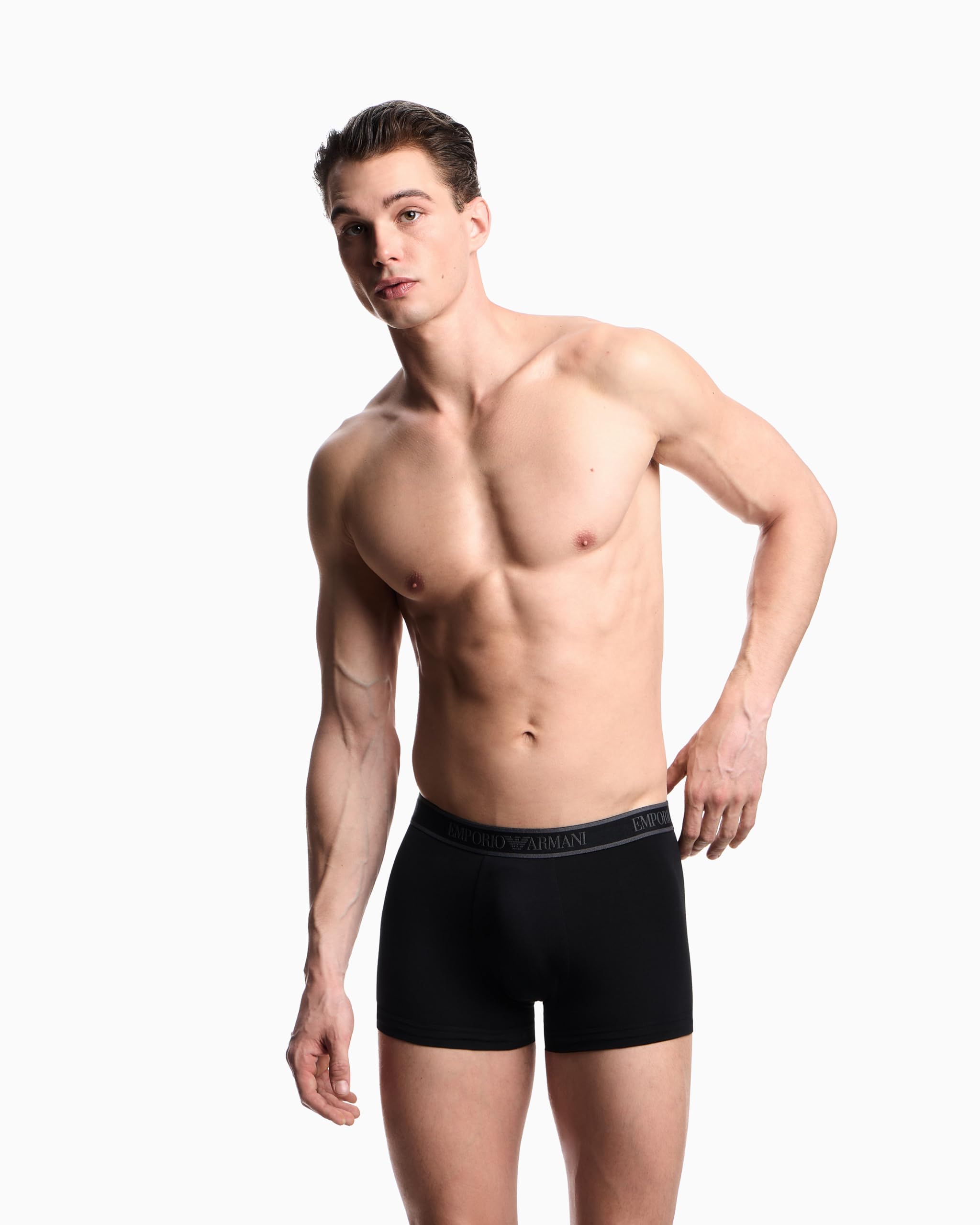 Emporio Armani Core Logoband 3-Pack Trunk Bermuda Uomo (Pacco da 3)