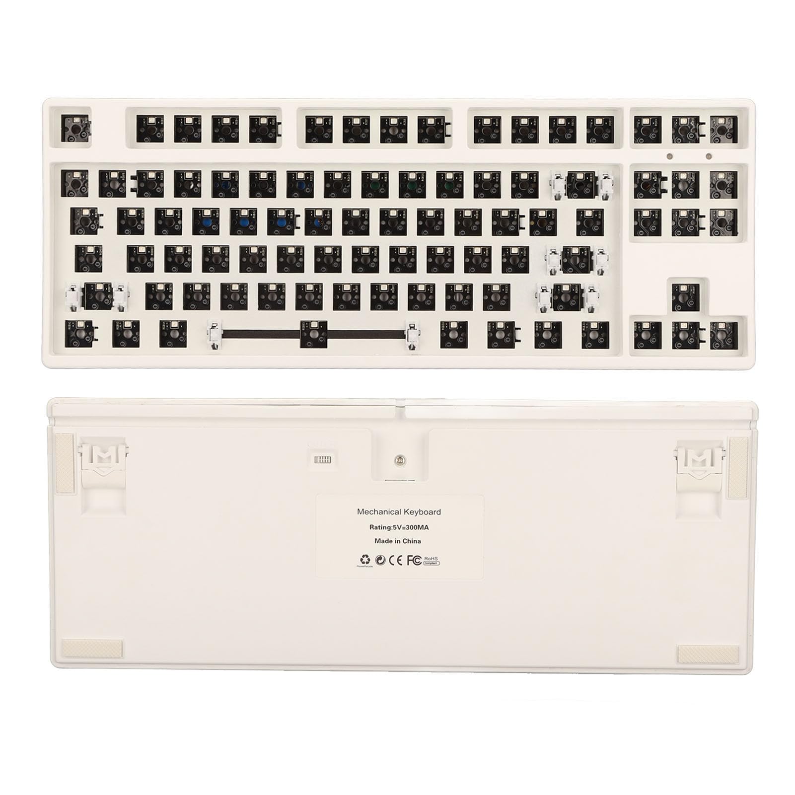 Amazon.co.jp: 87キーRGBメカニカルキーボードDIYキットTKL