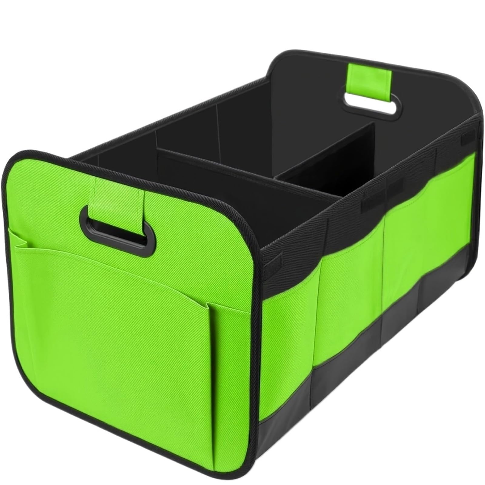 MKYYIOED Car Storage Box Trunk Organizer For Car, Collapsible Compartment Automotive Storage Box, Waterproof(Green)