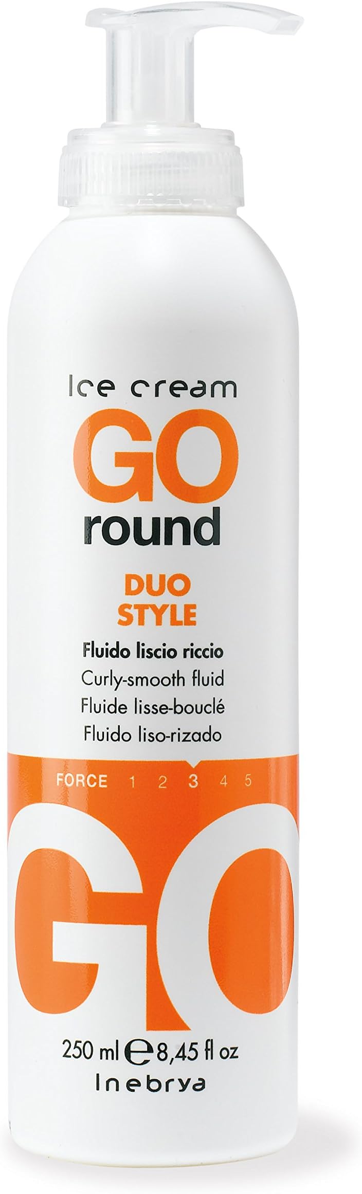 AWEHIRU Inebrya Ice Cream Go Round Duo Style Curly-Smooth Fluid 250 ml 8.45 oz
