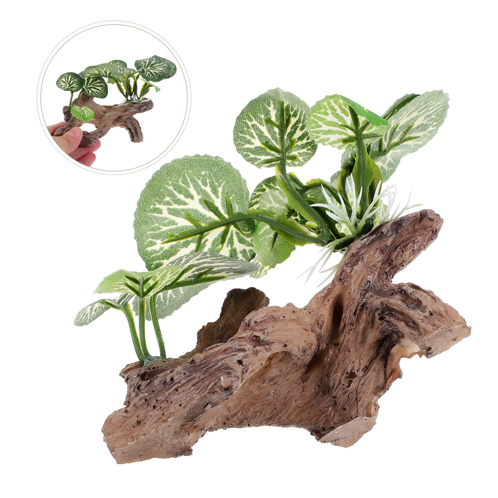 POPETPOP 5 Uds Decoración De Acuario Estacas De Árbol para Pecera Decoración De Tronco De Acuario Falso Decoración De Paisaje De Acuario Cueva De Piel De Modelo De Tronco De