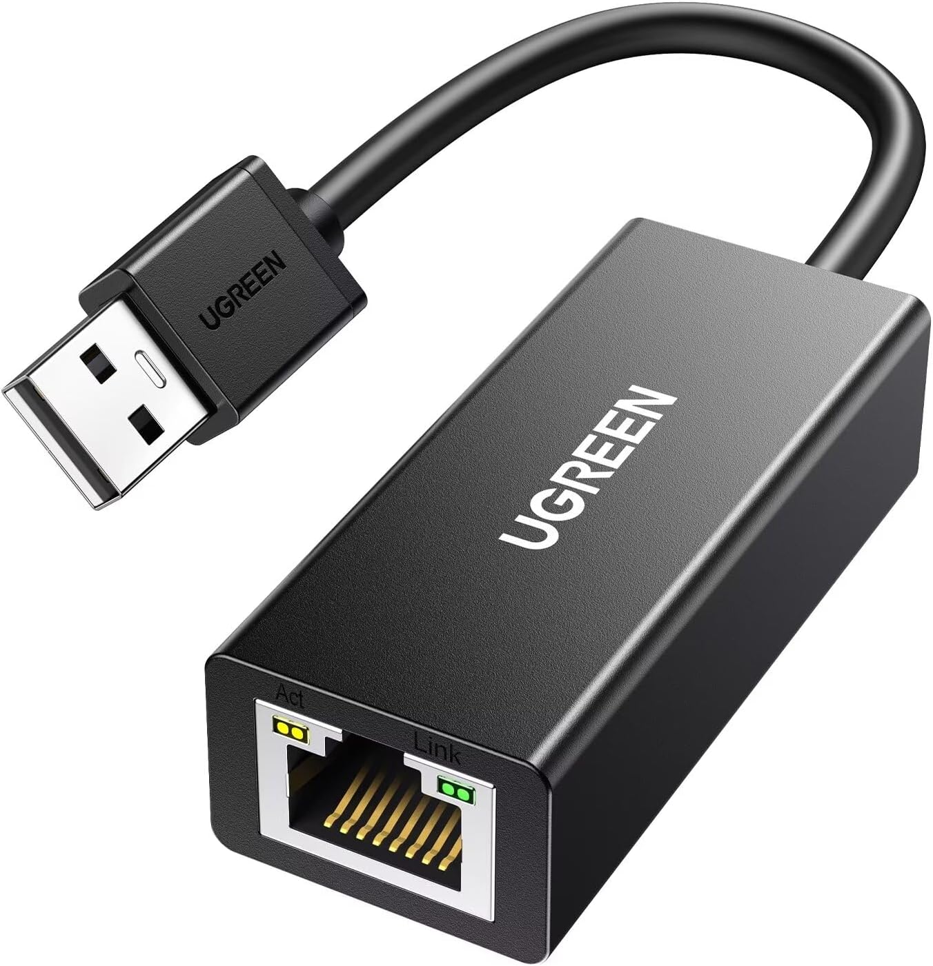 UGREEN Ethernet Adapter USB 2.0 to 10 100 Network RJ45 LAN Wired Adapter Compatible for Nintendo Switch Wii Wii U MacBook Chromebook Windows Mac OS Surface Linux ASIX AX88772 Chipset Black (20254)