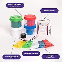 Vista 2 de Squishy Circuits Kit estándar – Explora circuitos eléctricos con masa de juego – Kits de ciencia STEM para niños de 8 a 12 años – Diversión