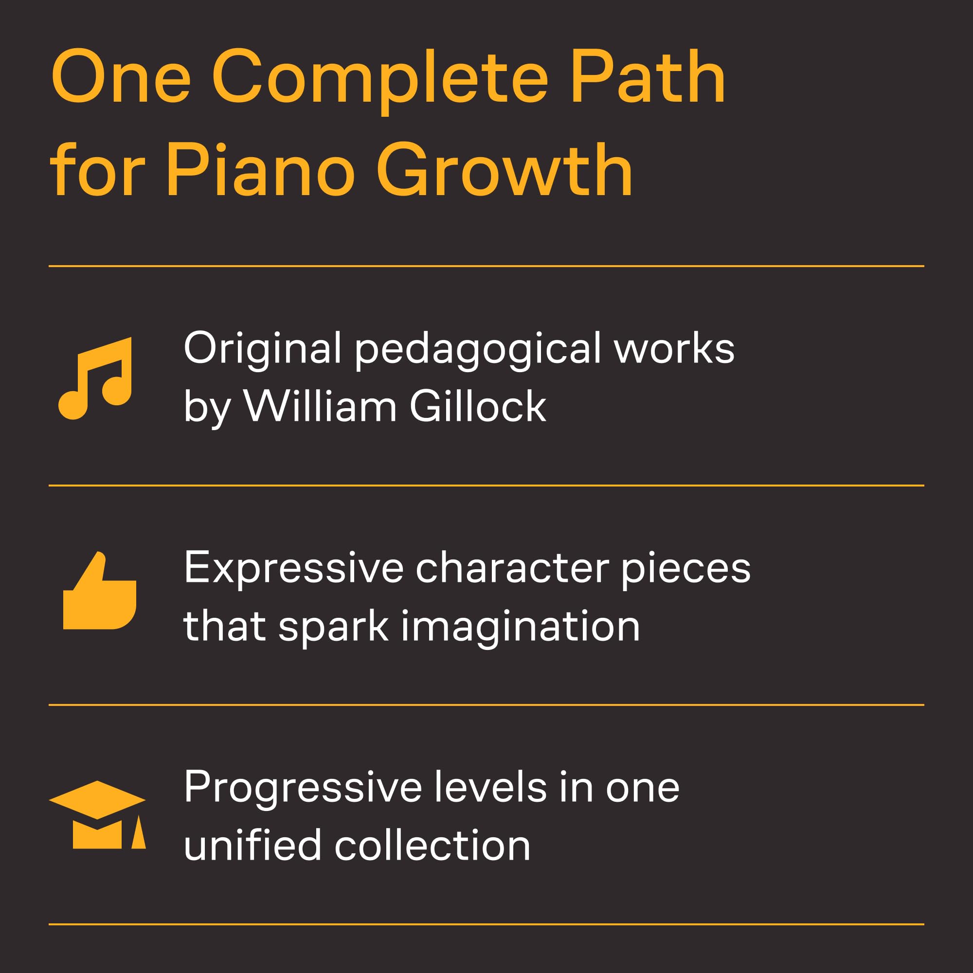William gillock : accent on solos - complete - piano: Early to Later Elementary Level