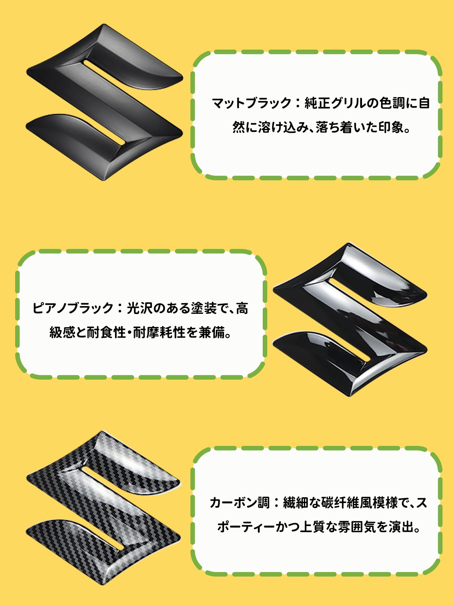 Amazon | 新型スズキジムニー グリル Sマーク JB64 ジムニーシエラJB74