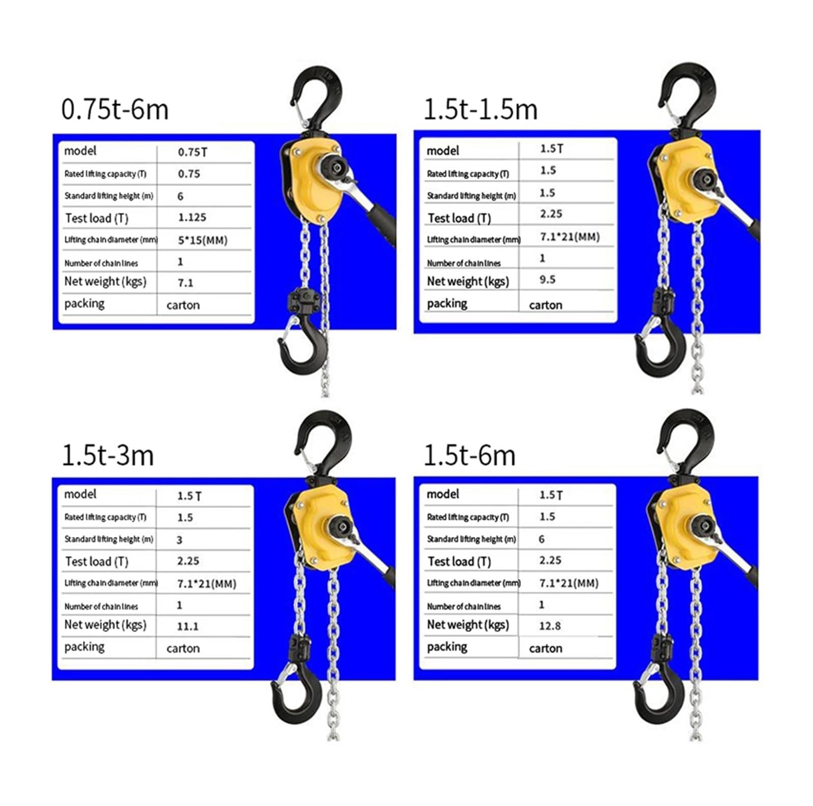 Winde, 250 kg, 500, 750, 1500 Mini-Ratschenhebelzug, manueller Hebelzug für ATV UTV Marine(250lb)